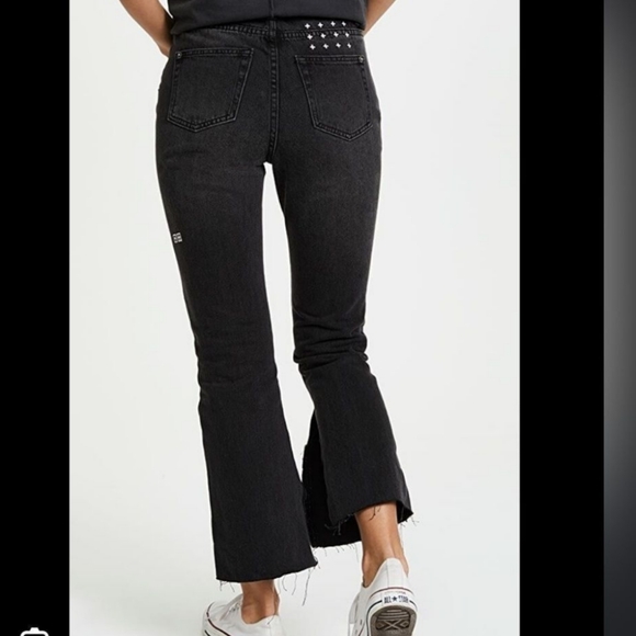 Ksubi skinny kickn Jeans in beat up black size 27 - Picture 2 of 10